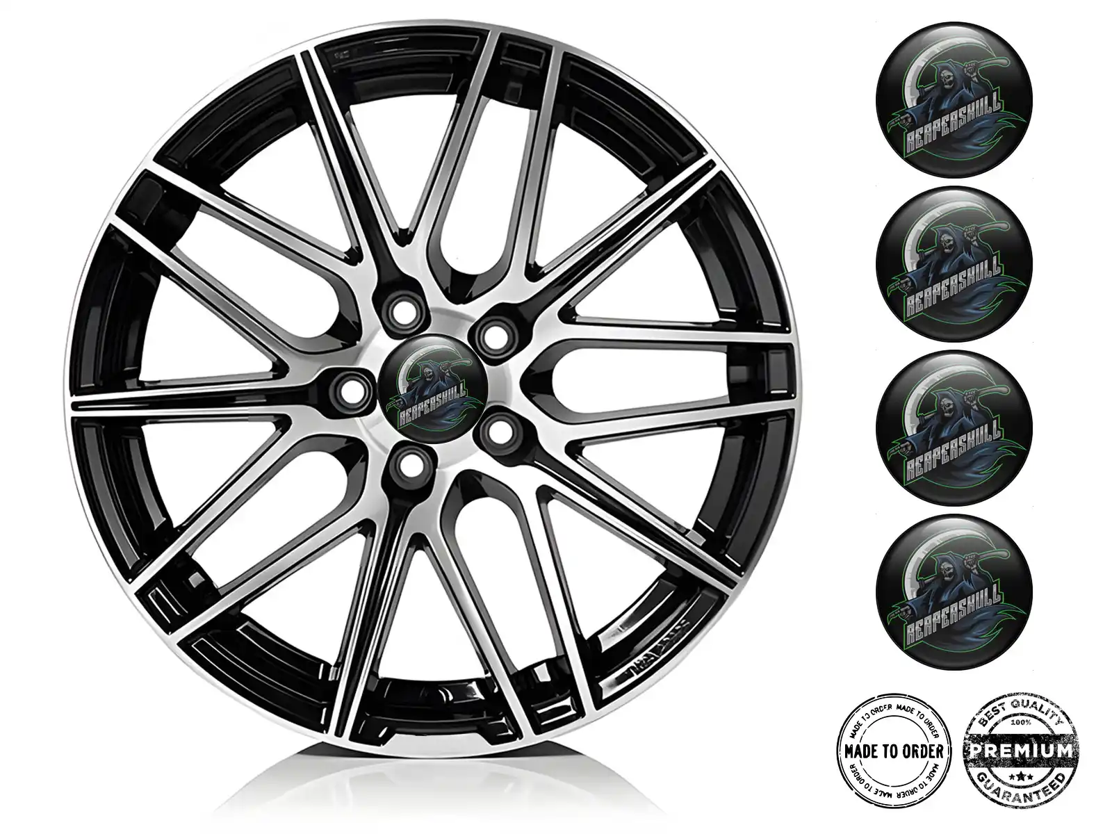 Resin Domed Stickers Velocity Core Style